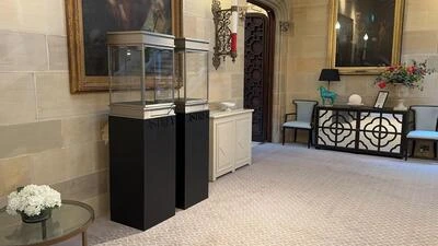 Two Exhibition Showcases installed in a presentation room