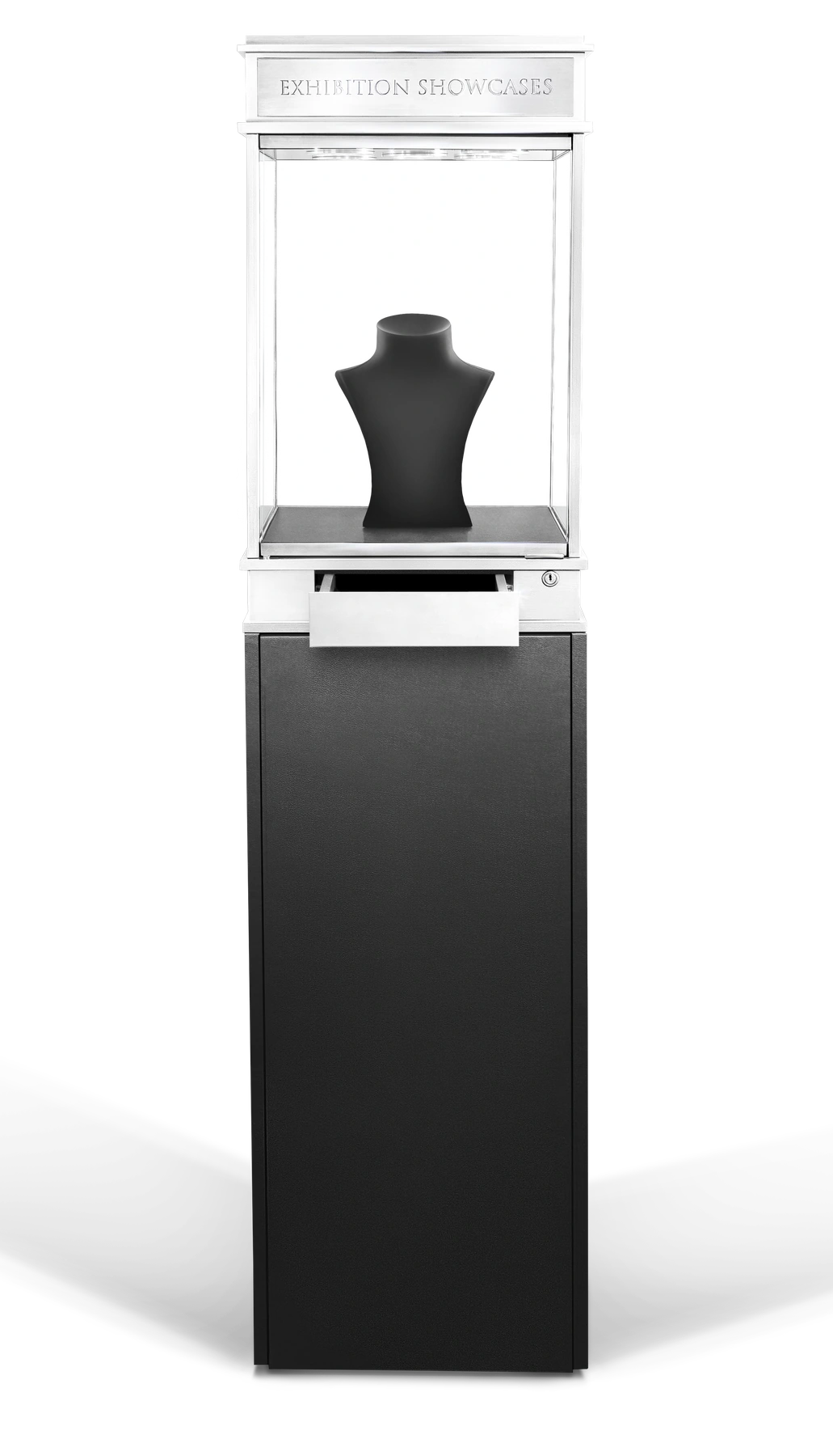 Front view of Model 2 with its integrated drawer open